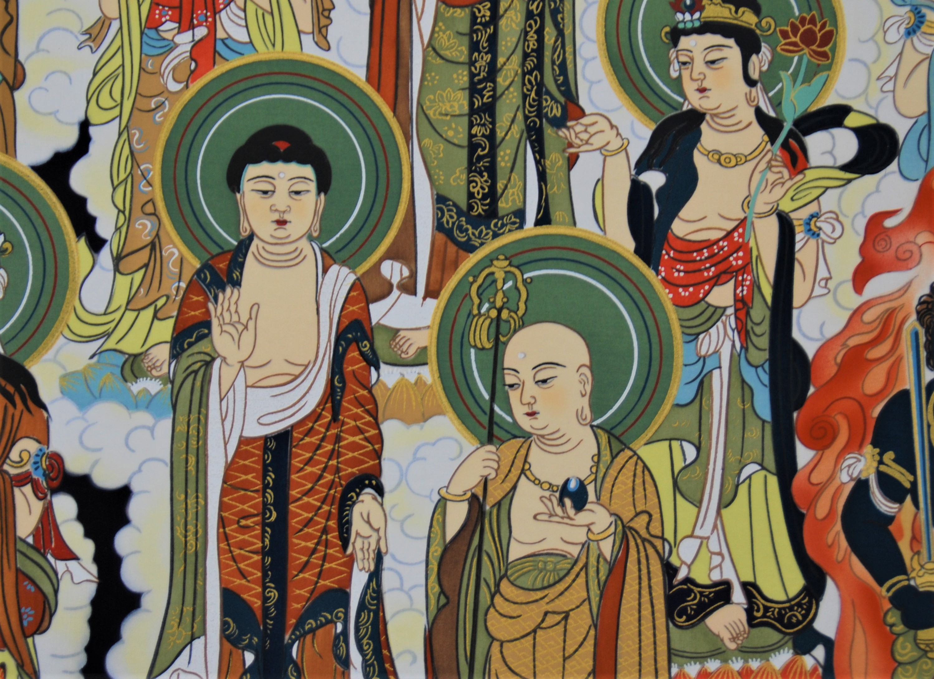 阿波掛軸堂 / K-03 十三佛【絹本肉筆】 (高木瑞香）