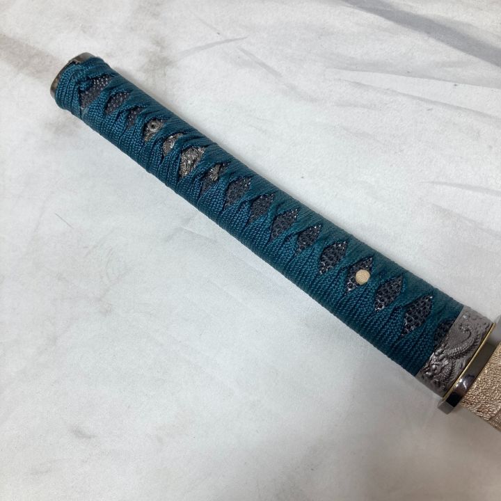 模造刀 上杉謙信 姫鶴一文字 紫鞘 鍔無 約105cm - 中古トレカ・ゲーム