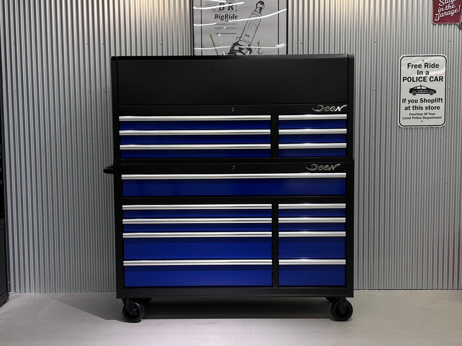 DEEN 3段ステップアップチェスト＆セミワイド8段キャビネットSET