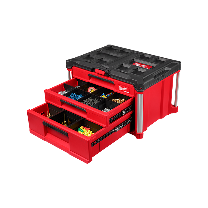 ミルウォーキー 工具箱 PACKOUT マルチサイズ引き出し収納 3段
