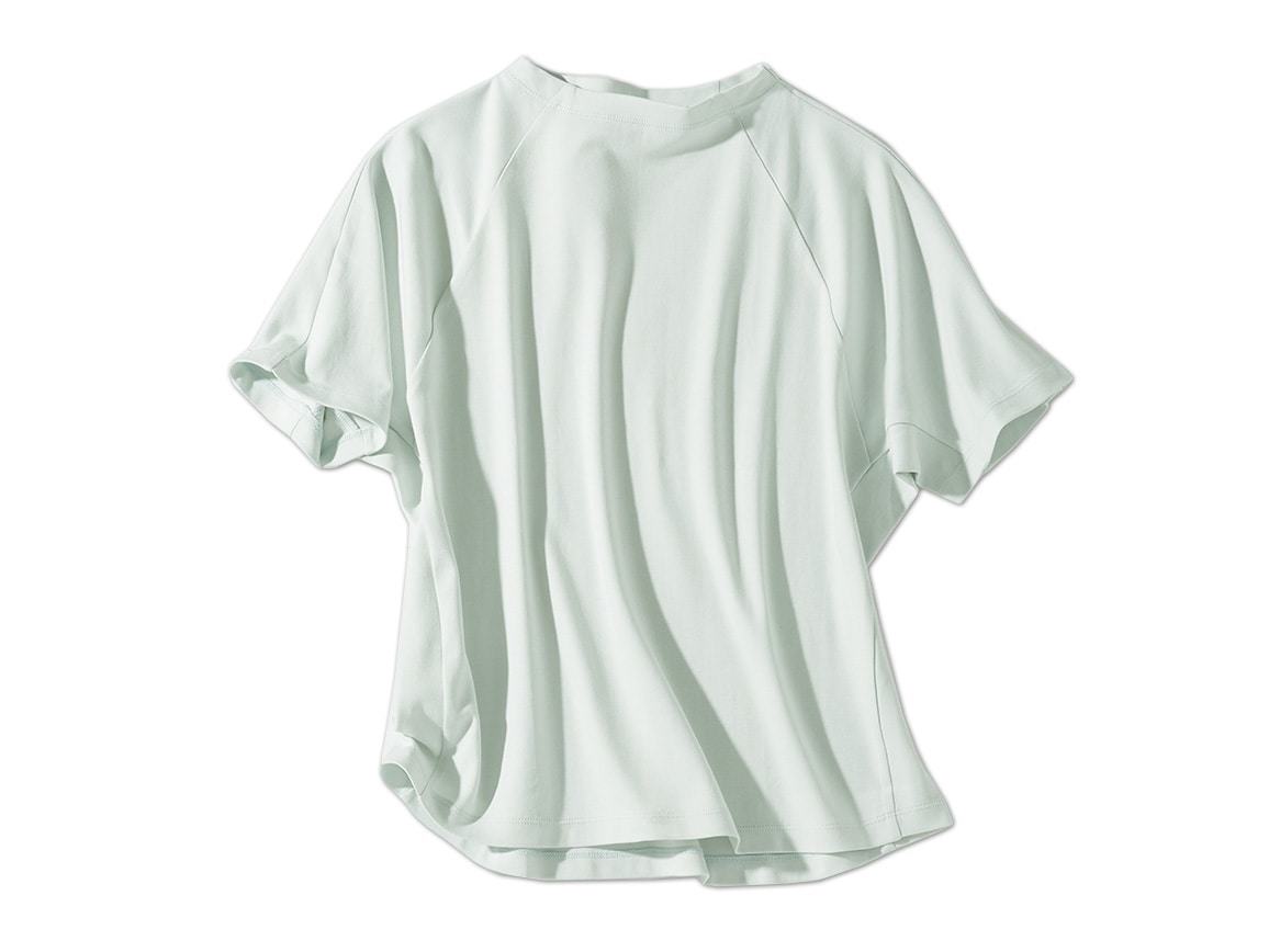 キレイが続くラグランTシャツ（半袖）【広告商品】(01_S 58_ペール