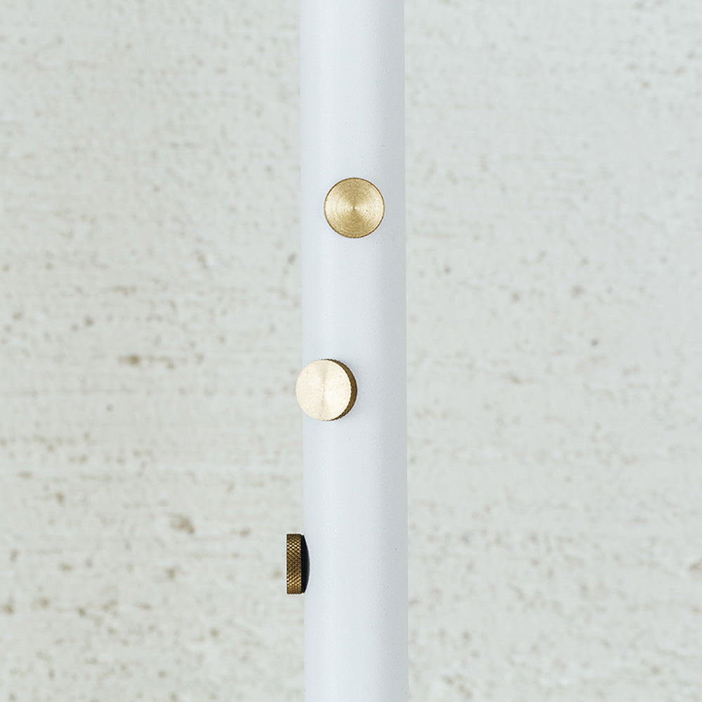 Tension Rod C White 200～275cm 縦取付 D-C-WH｜平安伸銅工業