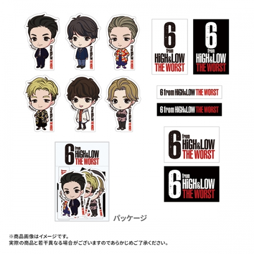 6 from HiGH&LOW THE WORST ステッカーセット | TEAM HI-AX STORE