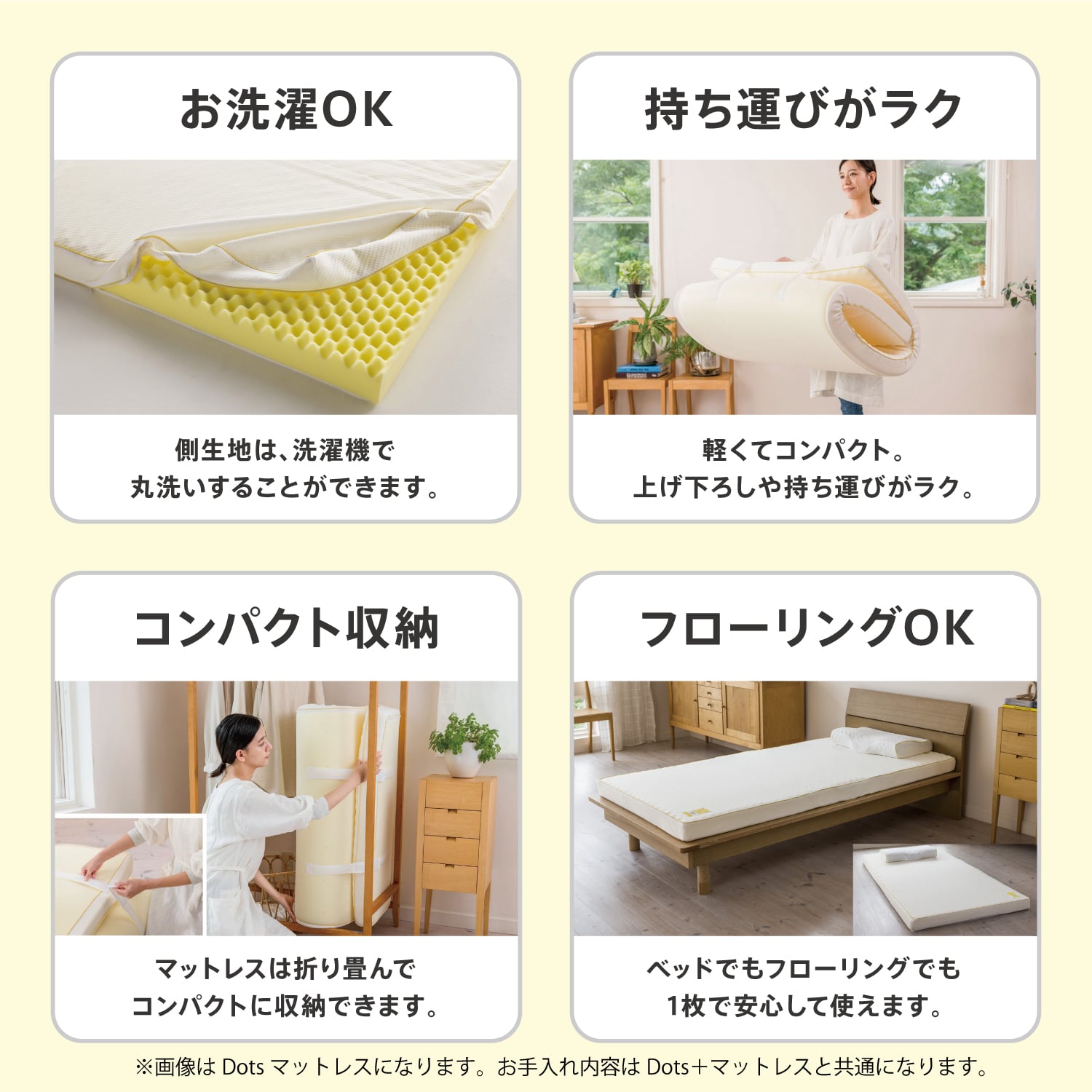 nishikawa[西川]睡眠Labo Dots Plusヘルシーマットレス シングルサイズ