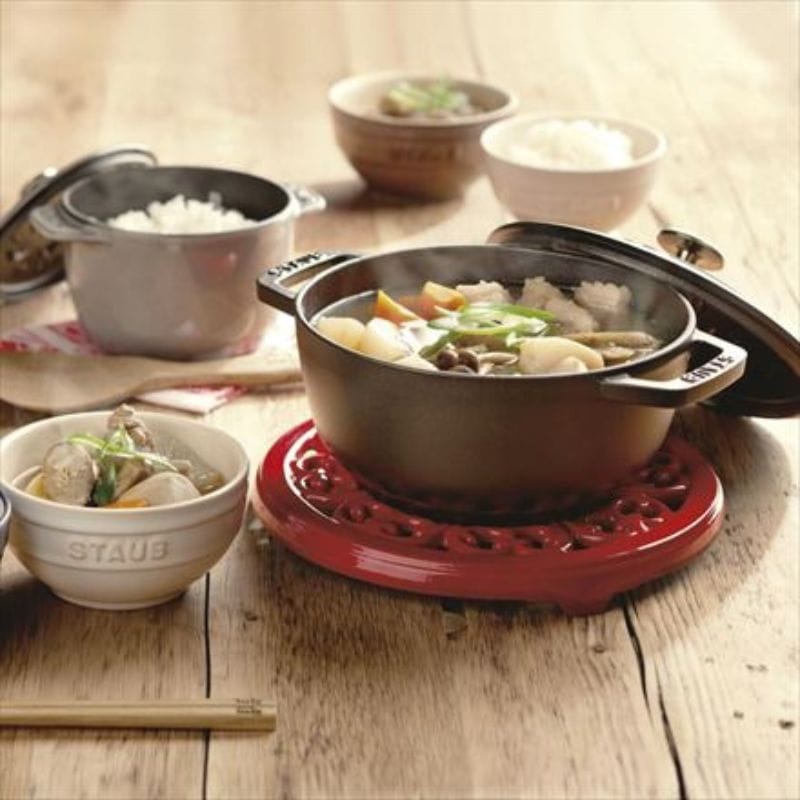 staub ストウブ Wa-NABE S 16cm ブラック 40501-000 両手 鋳物