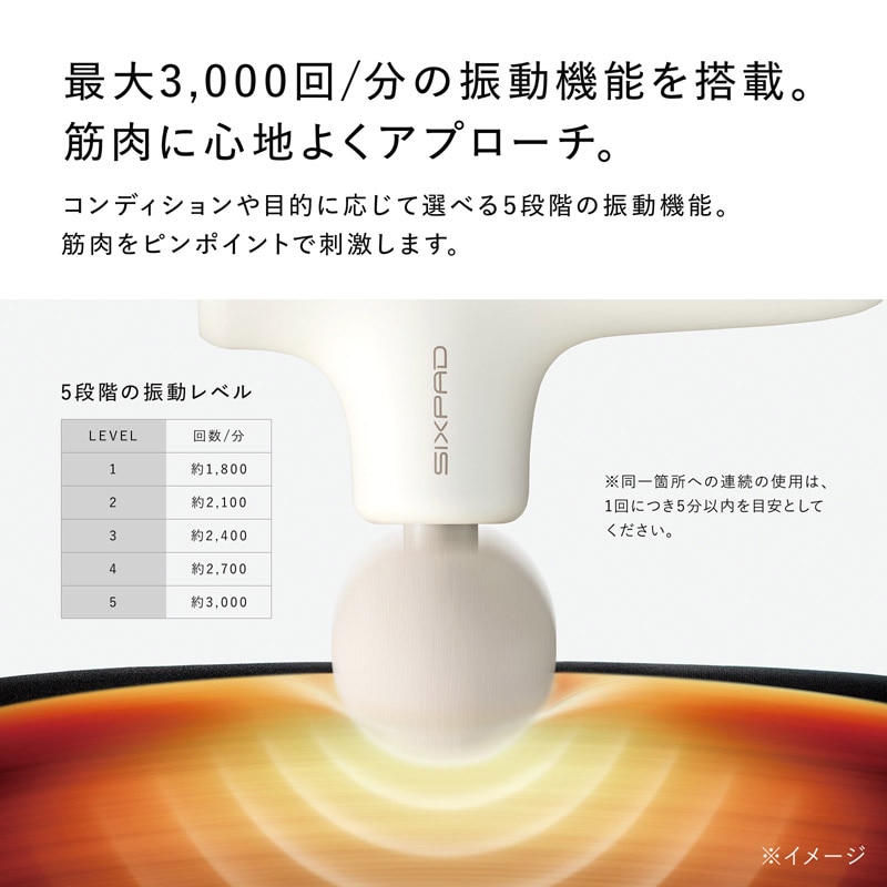 シックスパッド パワーガンアクティブ（ブラック） ボディケア 筋肉