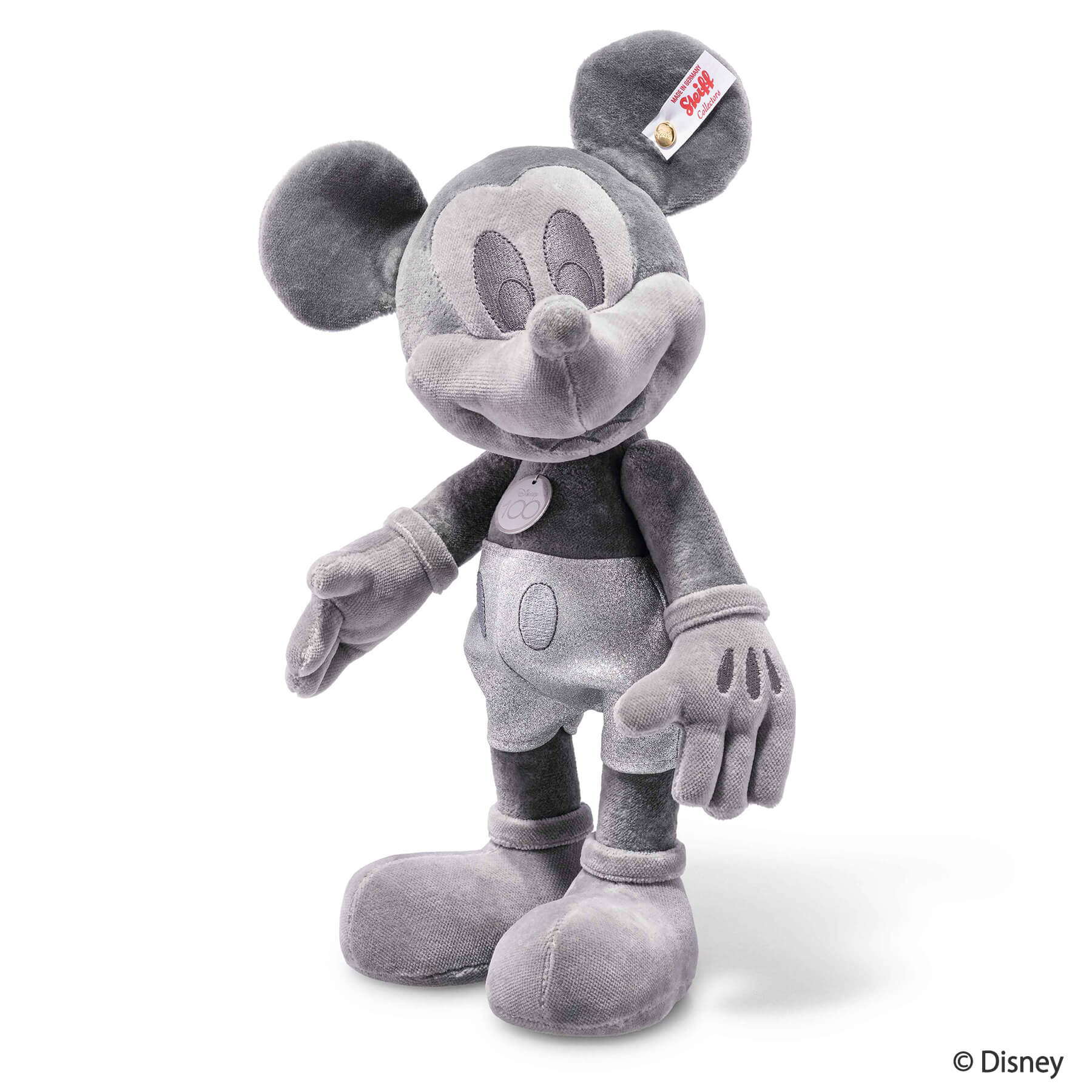 世界限定】ディズニー D100 ミッキーマウス プラチナ □ | シュタイフ