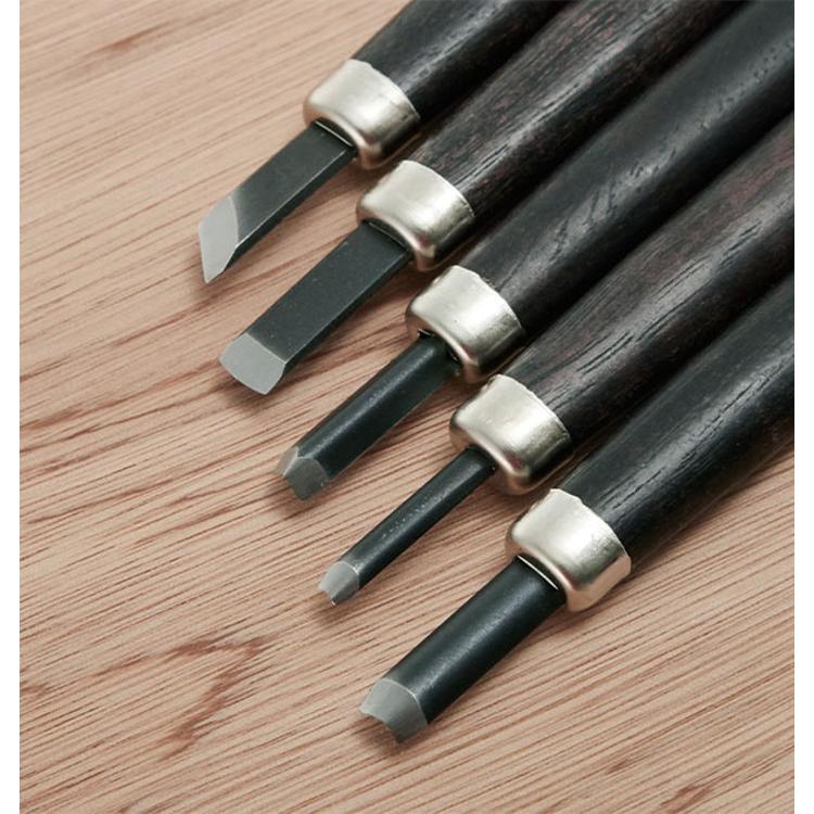 彫刻刀 5本組 右利き用 義春 よしはる YOSHIHARU 通販 図工 工作 プラ