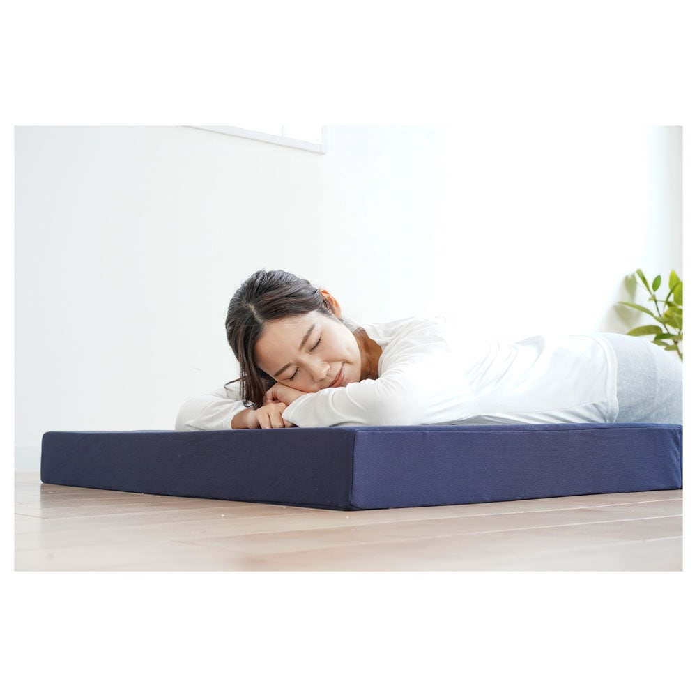 10センチ高反発マットレス クイーンサイズ ネイビー 【直送品】 返品
