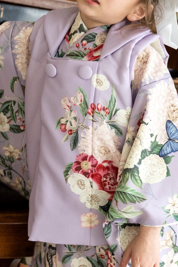 3歳七五三レンタル ブーケ 紫