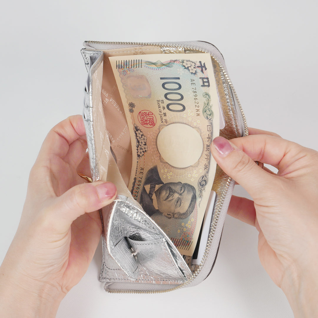 L字ファスナーミニ財布 Glow 5825 SI – ペレボルサ公式オンラインショップ