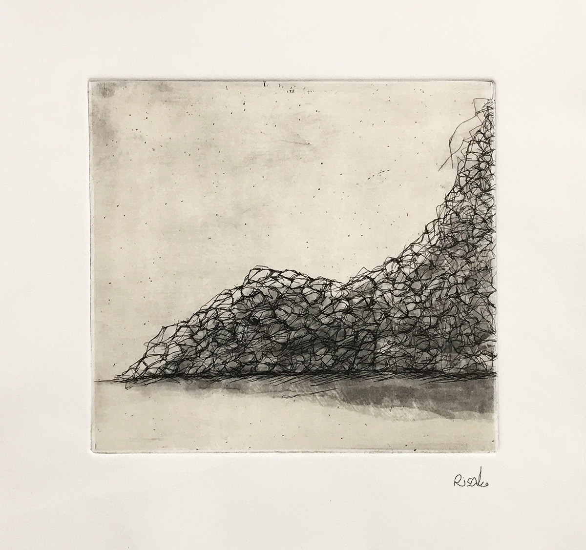 銅版画 作品】固まり | egasuki