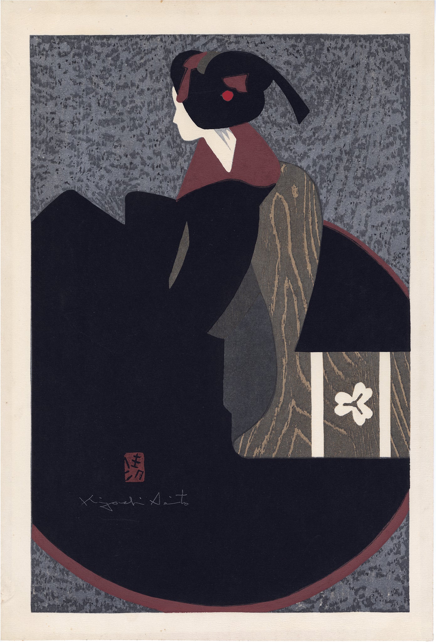 斎藤清：京都舞子（2）（販売） – Egenolf Gallery Japanese Prints