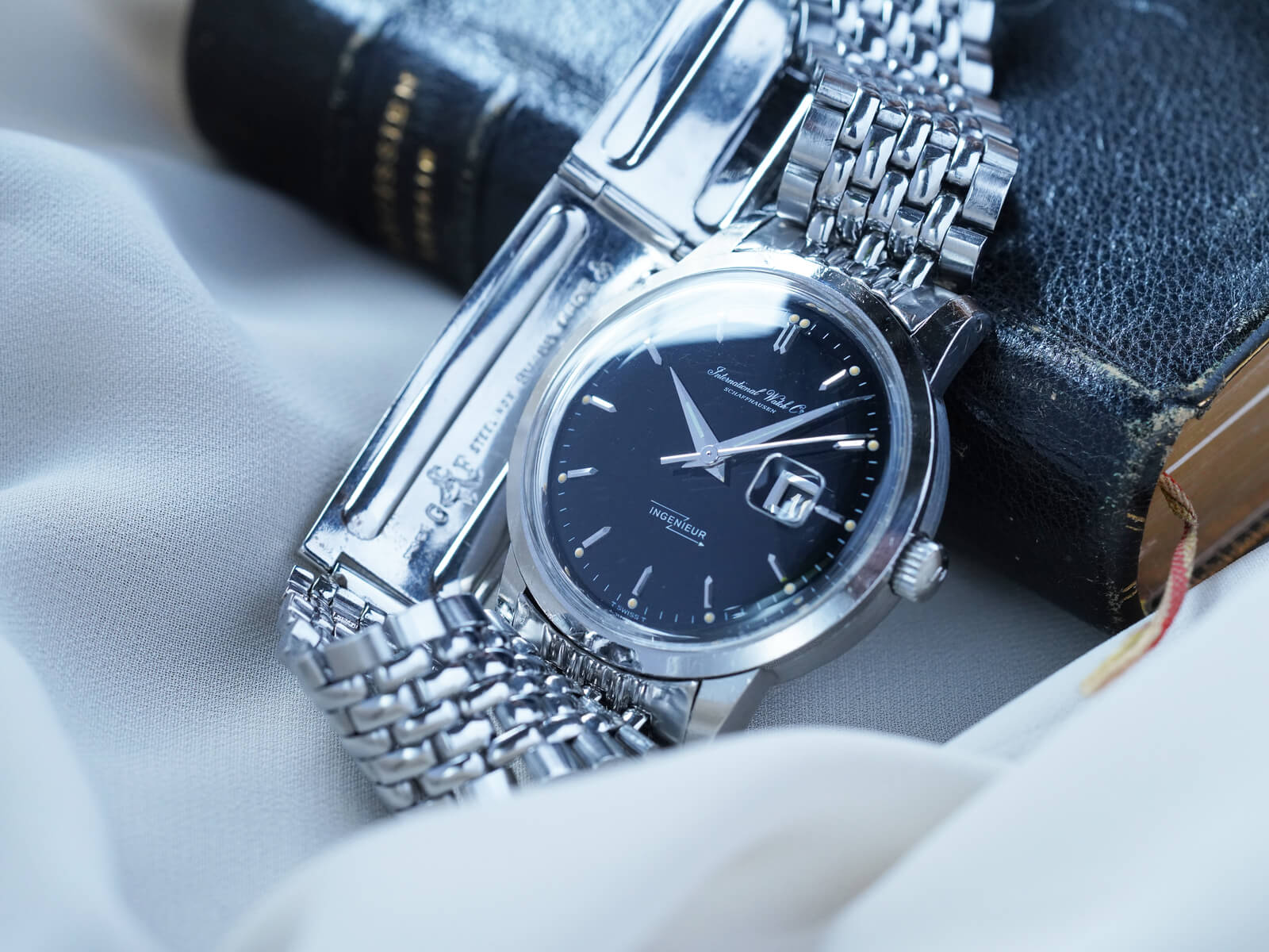 IWC/インヂュニア寄り目デイト/インジュニア/バレットミラーダイヤル