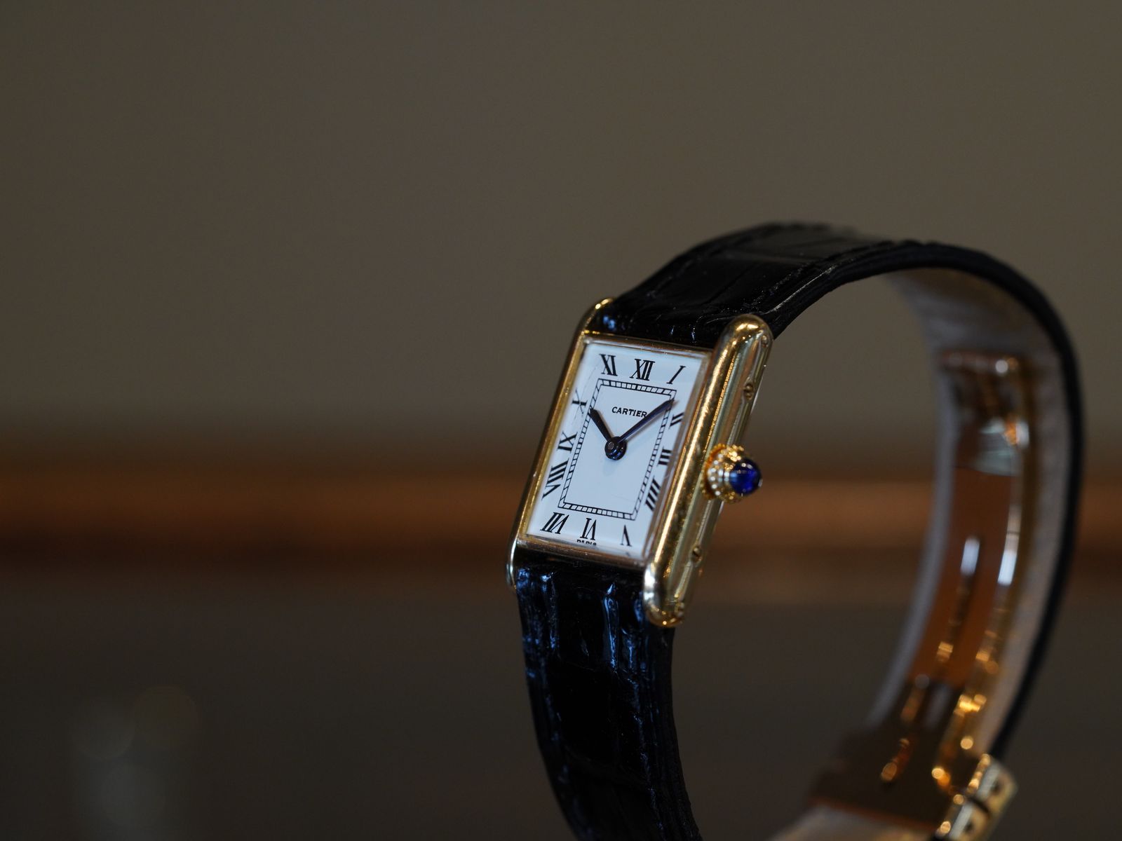 カルティエ/ミニタンクルイカルティエ/18KYG/PARISダイヤル/手巻き/Cal