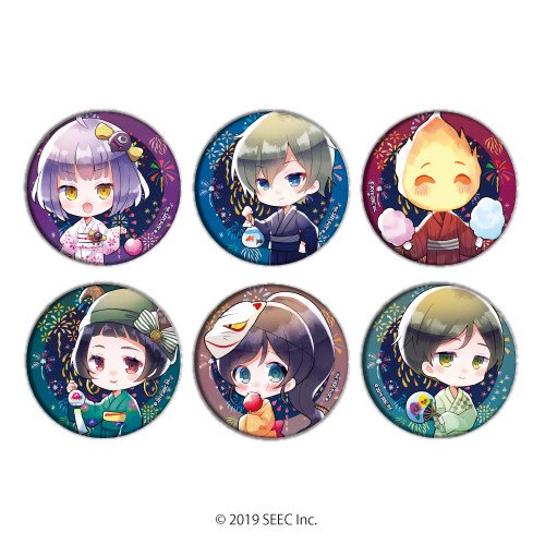 缶バッジ「誰ソ彼ホテル」04/浴衣ver. コンプリートBOX(全6種