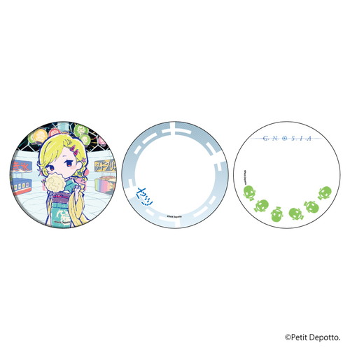 65mm缶バッジ＆缶デコカバー2枚セット「グノーシア」01/セツ 夏祭りver