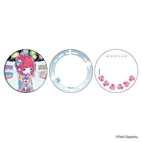 65mm缶バッジ＆缶デコカバー2枚セット「グノーシア」02/SQ 夏祭りver