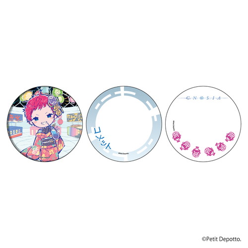 65mm缶バッジ＆缶デコカバー2枚セット「グノーシア」08/コメット 夏