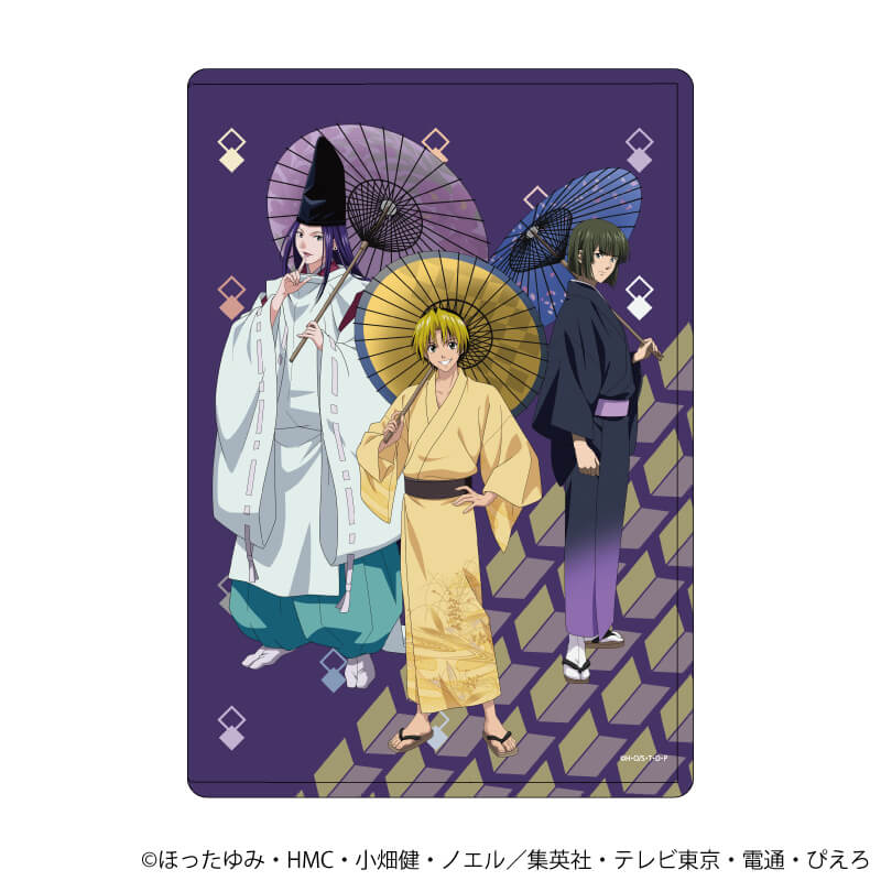 キャラクリアケース「ヒカルの碁」17/ヒカル&佐為&アキラ 番傘ver