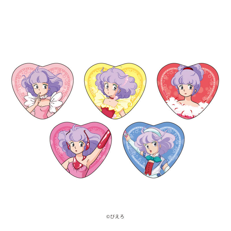 ハート型缶バッジ「魔法の天使クリィミーマミ」01/コンプリートBOX(全5