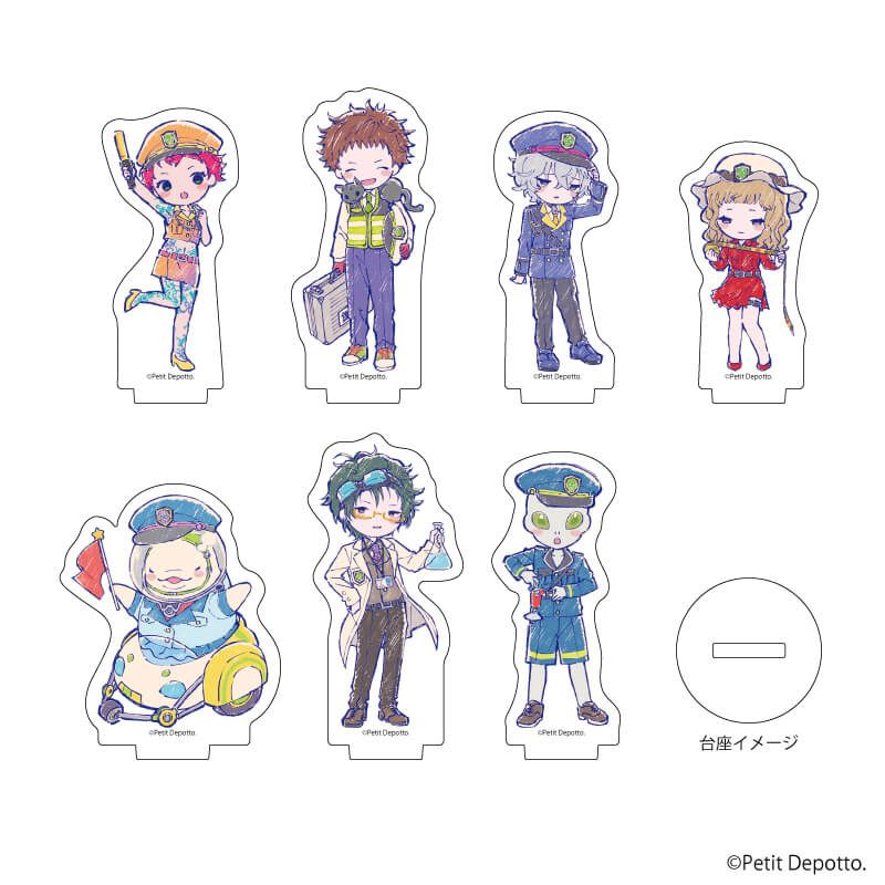 アクリルぷちスタンド7個セット「グノーシア」02/BOX2 宇宙警察ver
