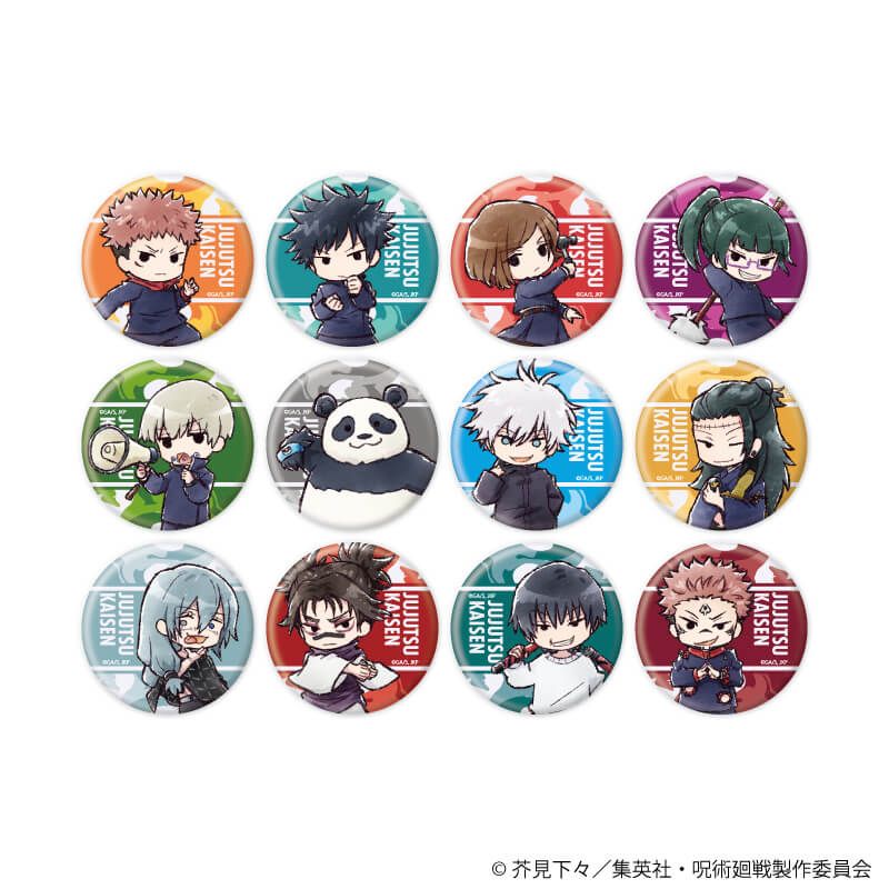 トレーディング缶バッジ(レア入り)「呪術廻戦」01/1BOX13個入り