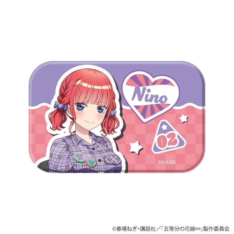 スクエア缶バッジ「五等分の花嫁∽」03/二乃ver. コンプリートBOX(全6