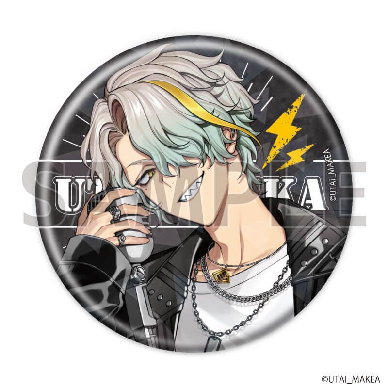 ホログラム缶バッジ(57mm)「歌衣メイカ」01/ロックver. コンプリート