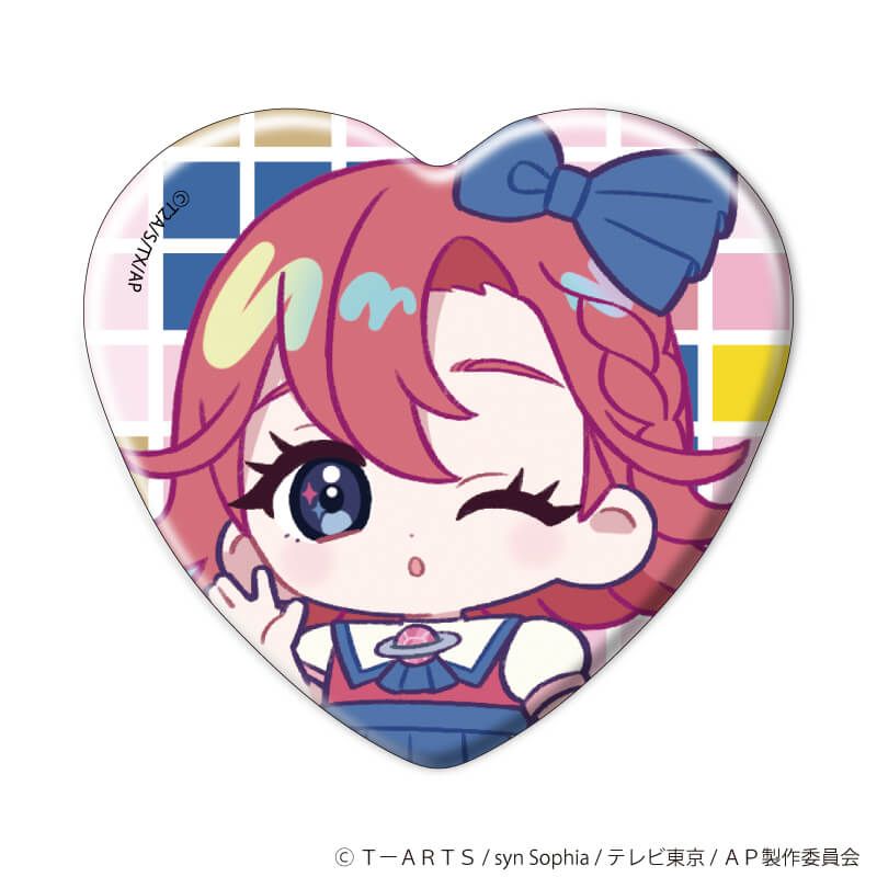 ハート型缶バッジ「ひみつのアイプリ」02/コンプリートBOX(全8種