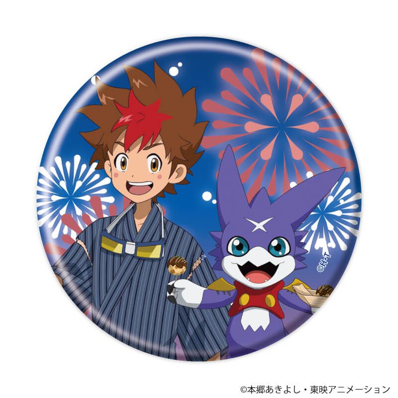 缶バッジ「デジモンクロスウォーズ」01/コンプリートBOX(全8種)(描き