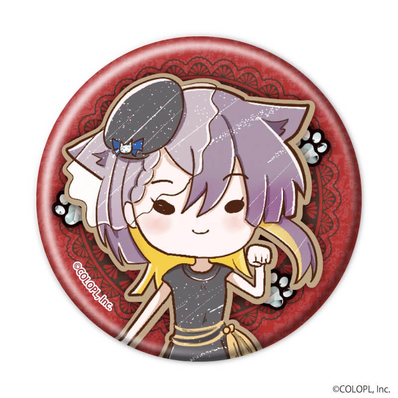 缶バッジ「クイズRPG 魔法使いと黒猫のウィズ」01/猫の日ver