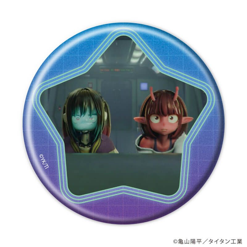 缶バッジ「TVアニメ『銀河特急 ミルキー☆サブウェイ』」01