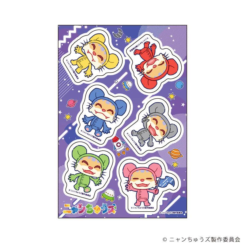 PETANTシール「ニャンちゅうズ」01/集合デザイン(POP Artイラスト