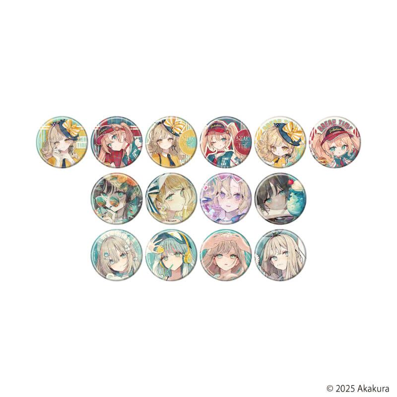 ホログラム缶バッジ(57mm)「赤倉個展『BREAK TIME』」01/コンプリート