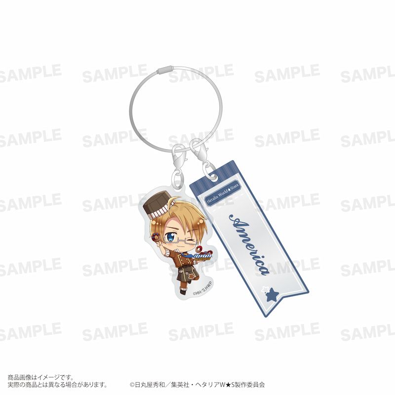 アニメ「ヘタリア World☆Stars」ワイヤーアクリルキーホルダー
