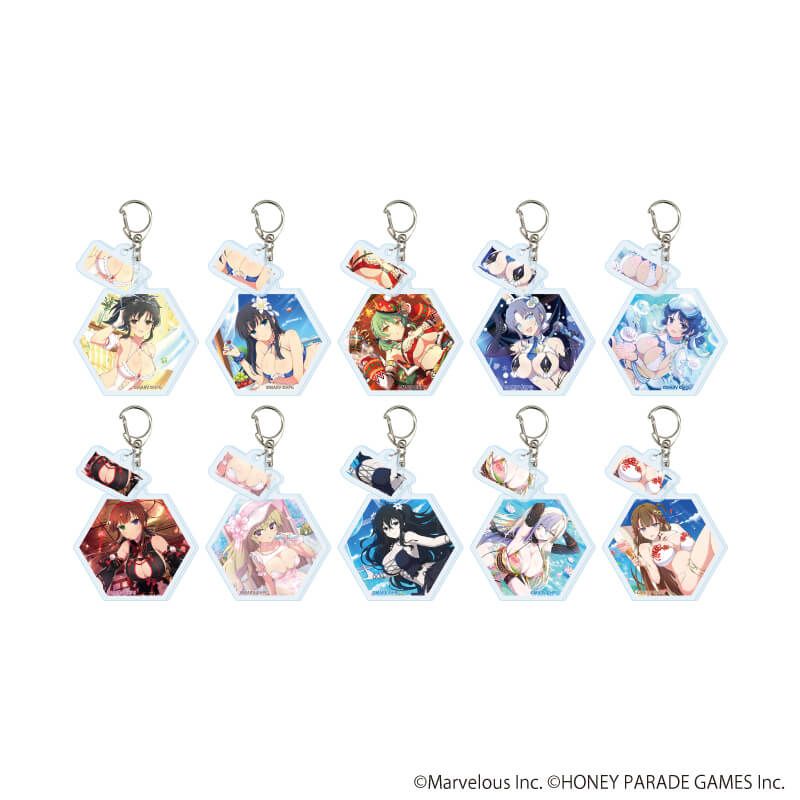 パイ付きアクリルキーホルダー「シノビマスター 閃乱カグラ NEW LINK