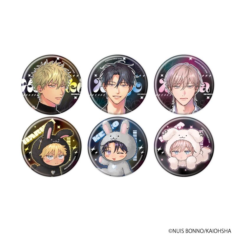 缶バッジ「三月の兎たち」01/コンプリートセット(全6種)(描き下ろし