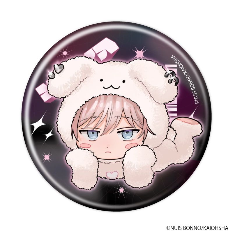 缶バッジ「三月の兎たち」01/ブラインド(6種)(描き下ろしイラスト