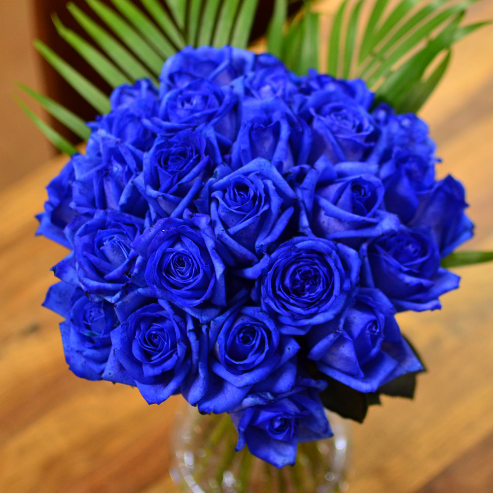 本数指定 青いバラの花束 青い薔薇(バラ) ブルーローズの花束