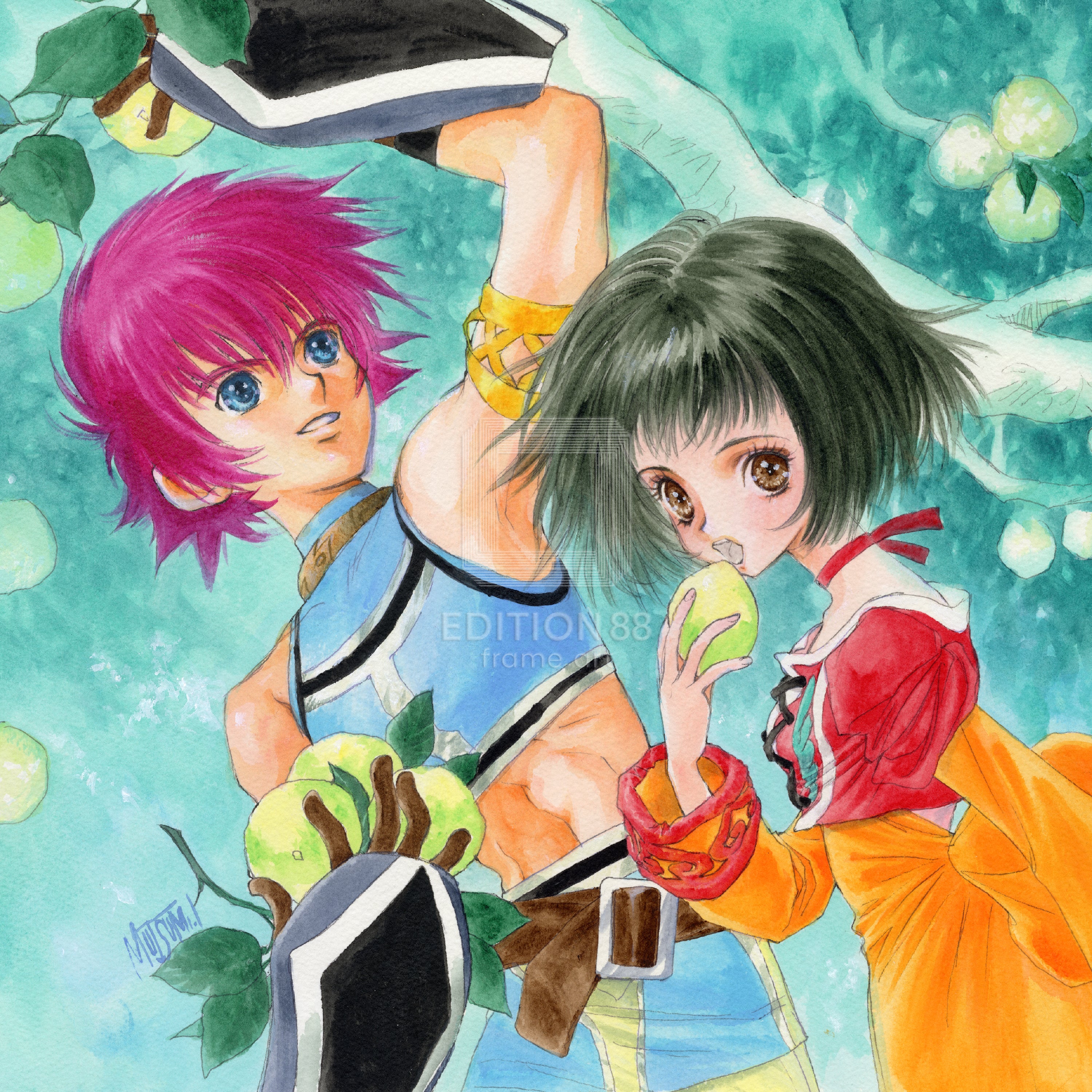 テイルズ オブ エターニア」88グラフ2/いのまたむつみ（箔押しサイン入り）