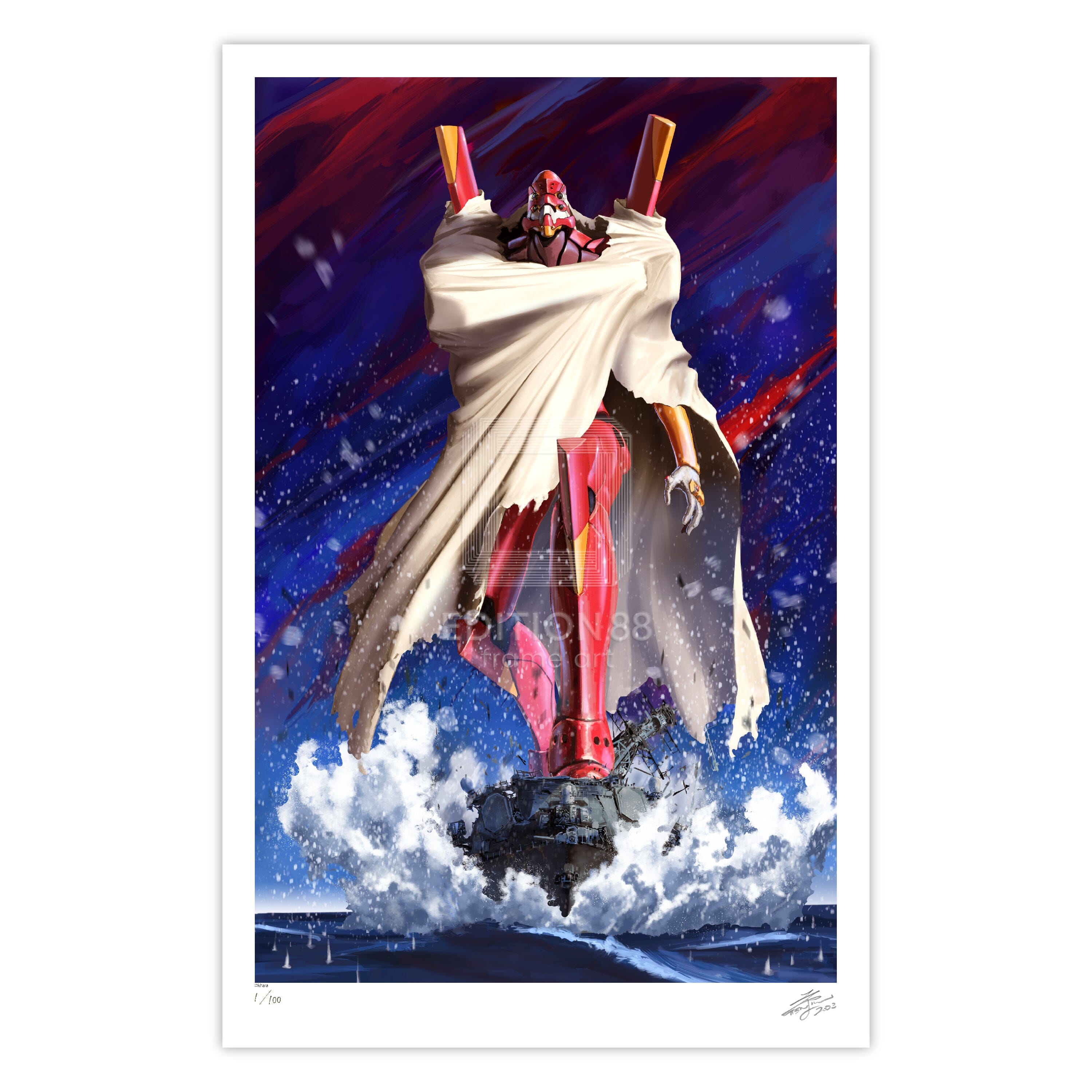 エヴァンゲリオン 88グラフ3/天神英貴（直筆サイン入り/限定100枚）