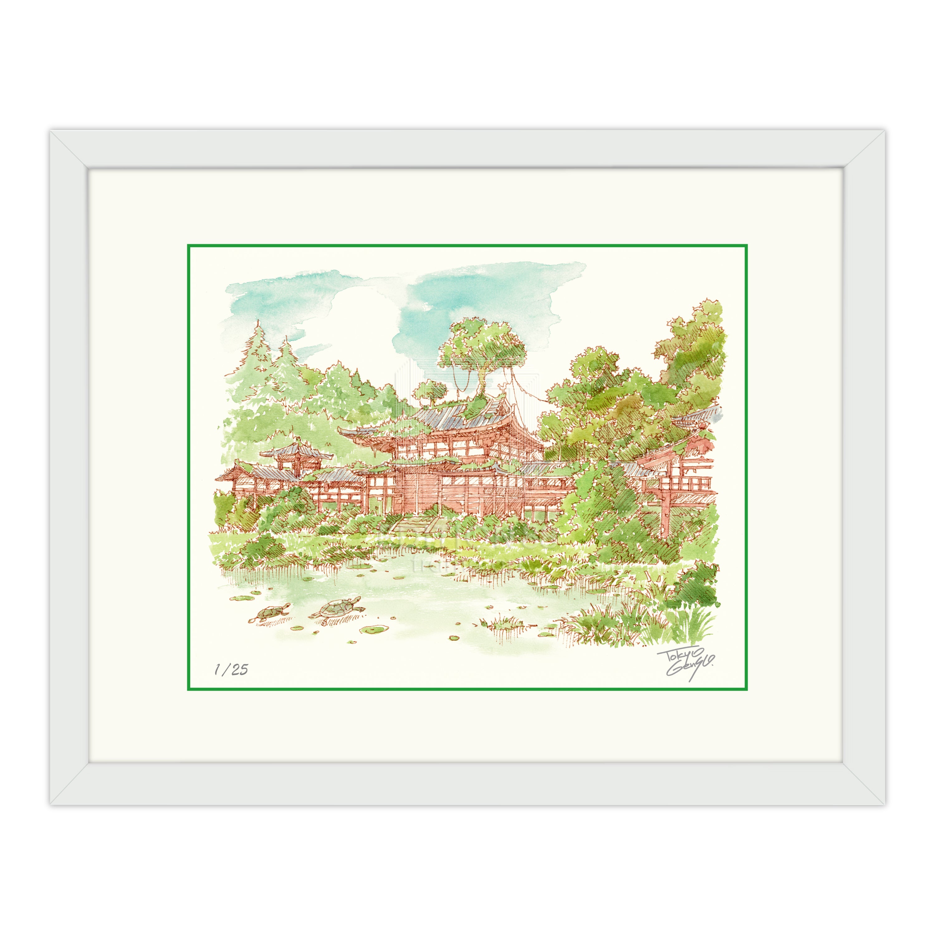 88グラフ ミニ 平等院鳳凰堂幻想 水彩スケッチver/ 東京幻想（直筆