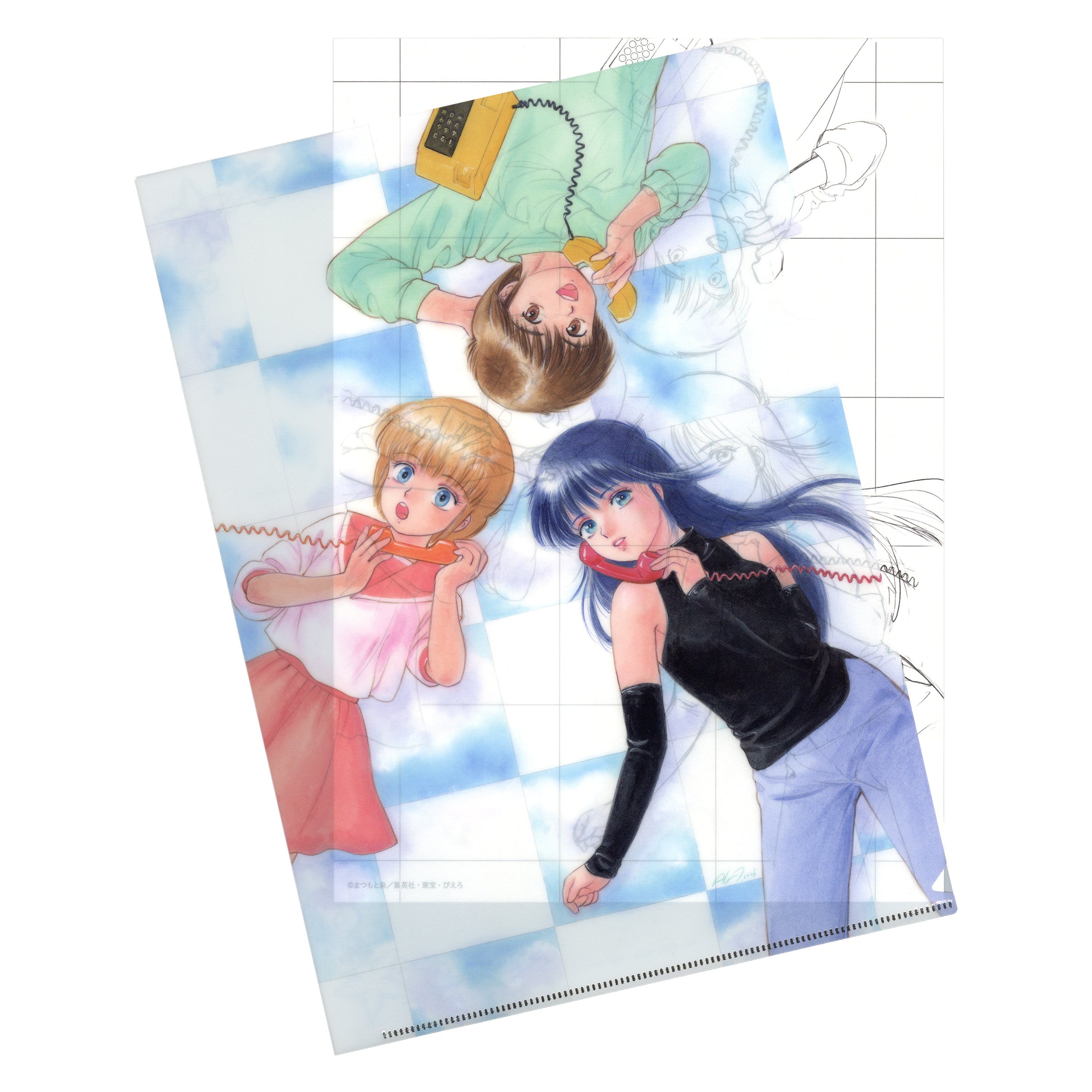 アート付きクリアファイル（pilot 40th）/きまぐれオレンジ☆ロード