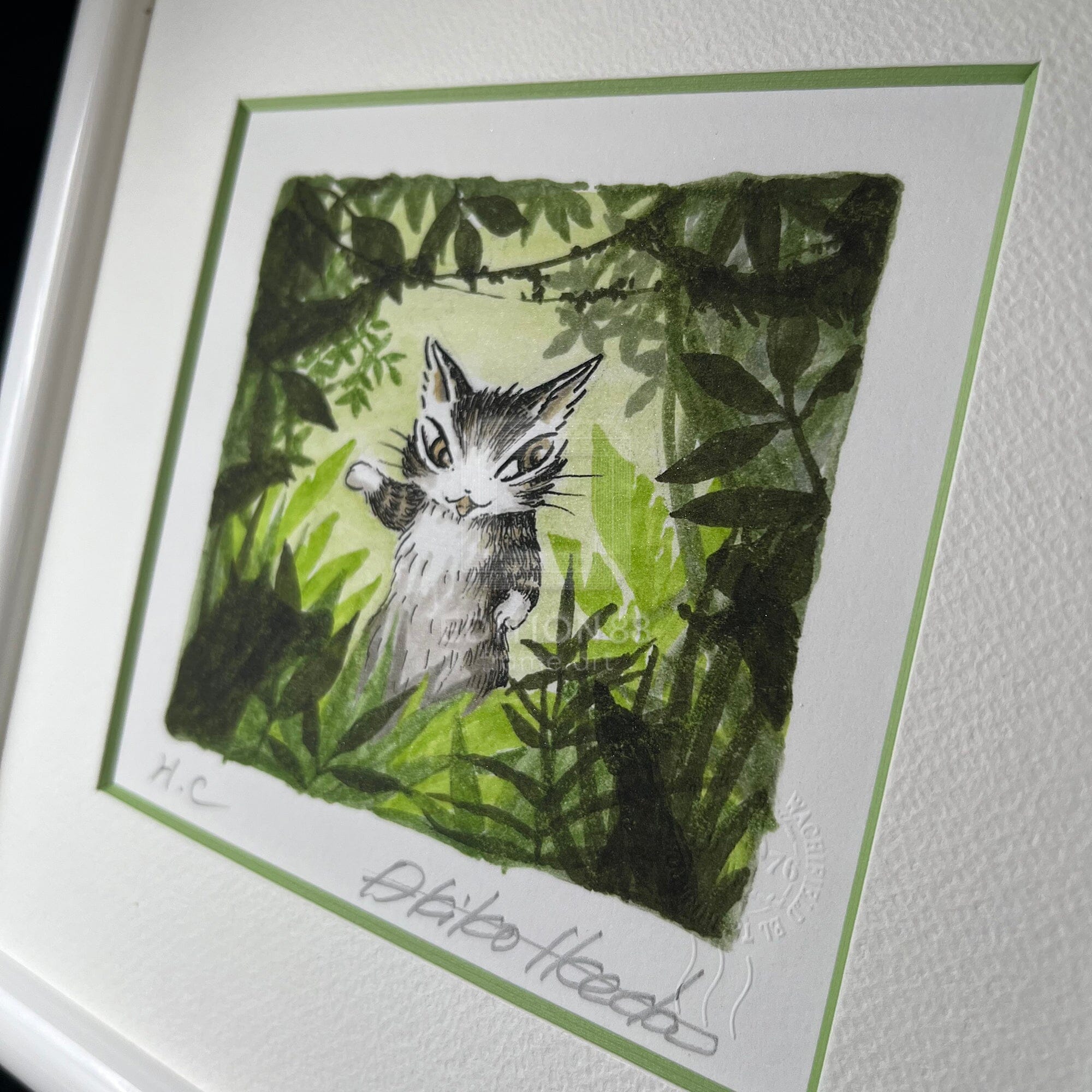 猫のダヤン 88グラフ「ボルネオの森」/池田あきこ（直筆サイン入り