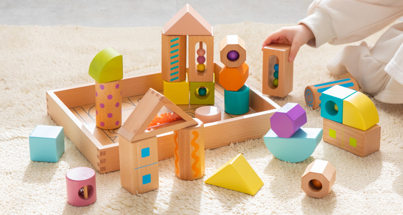 積み木│創造力を育む、幼児教室監修の知育玩具