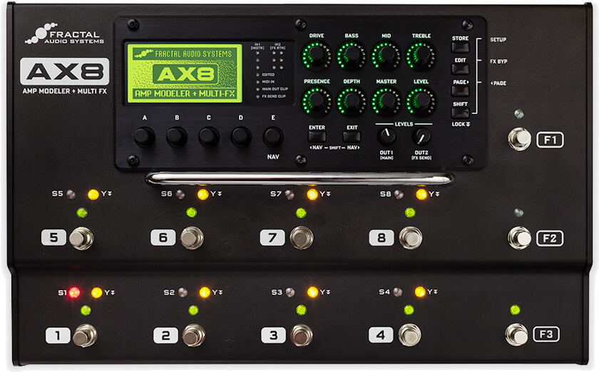 Fractal Audio Systems AX8 - Axe-Fx IIと同等のアンプ及び