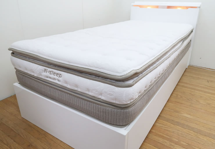 ニトリNスリーププレミアム3-CRシングルベッド セミダブルベッドの