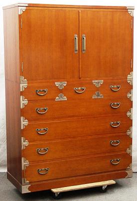 伝統工芸品 加茂桐箪笥 天丸 下三大洋 和箪笥 衣裳箪笥 4尺 幅120cm