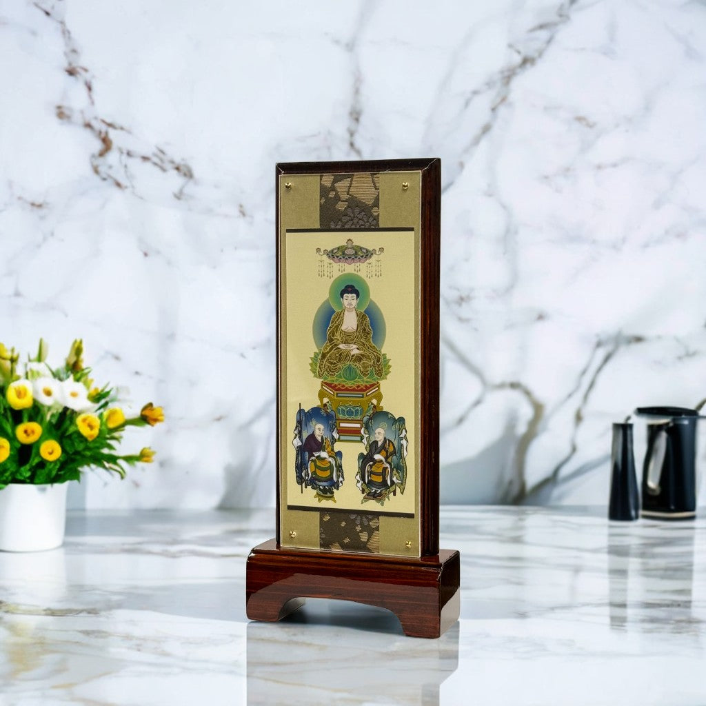 特製品 スタンド型掛軸 〈曹洞宗三尊仏〉小【本山永平寺で販売